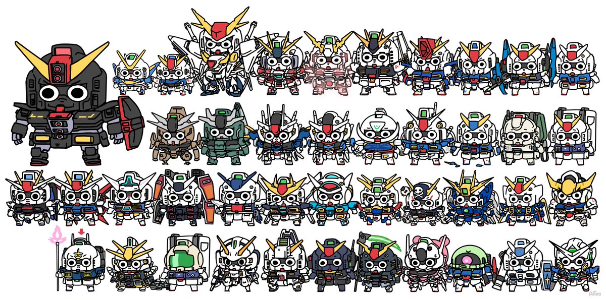 RX-78-2(ガンダム) 「One  gundam per day. Day 42 Gundam groun」|Affeaのイラスト