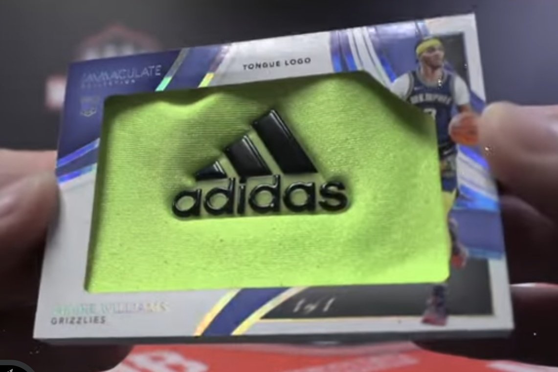 Amazing Ziaire Williams 1/1 @Adidas Tongue Logo out of <a href="/PaniniAmerica/">Panini America</a> Immaculate at <a href="/mojobreak_com/">Mojobreak</a> 
<a href="/memgrizz/">Memphis Grizzlies</a>