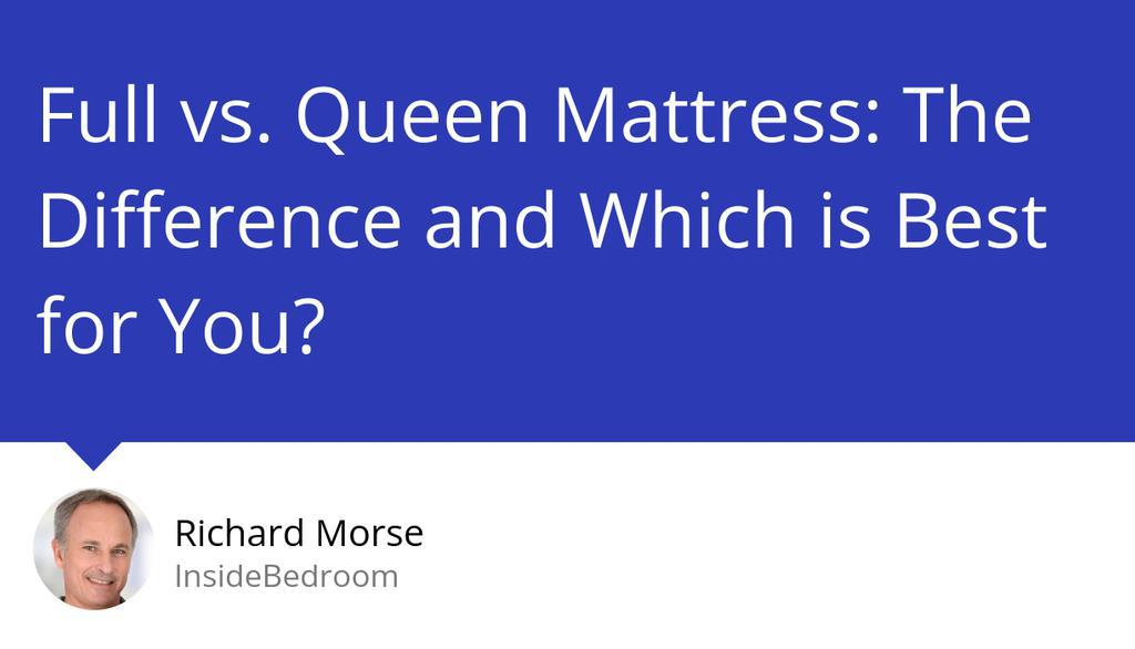 Let’s look at each size in turn and discuss the full vs. queen mattress in terms of which is recommended where and for whom.

Read more 👉 lttr.ai/ABrJM

#QueenMattressDiscussion #MattressSizes #WashMattressToppers #*RoomSize