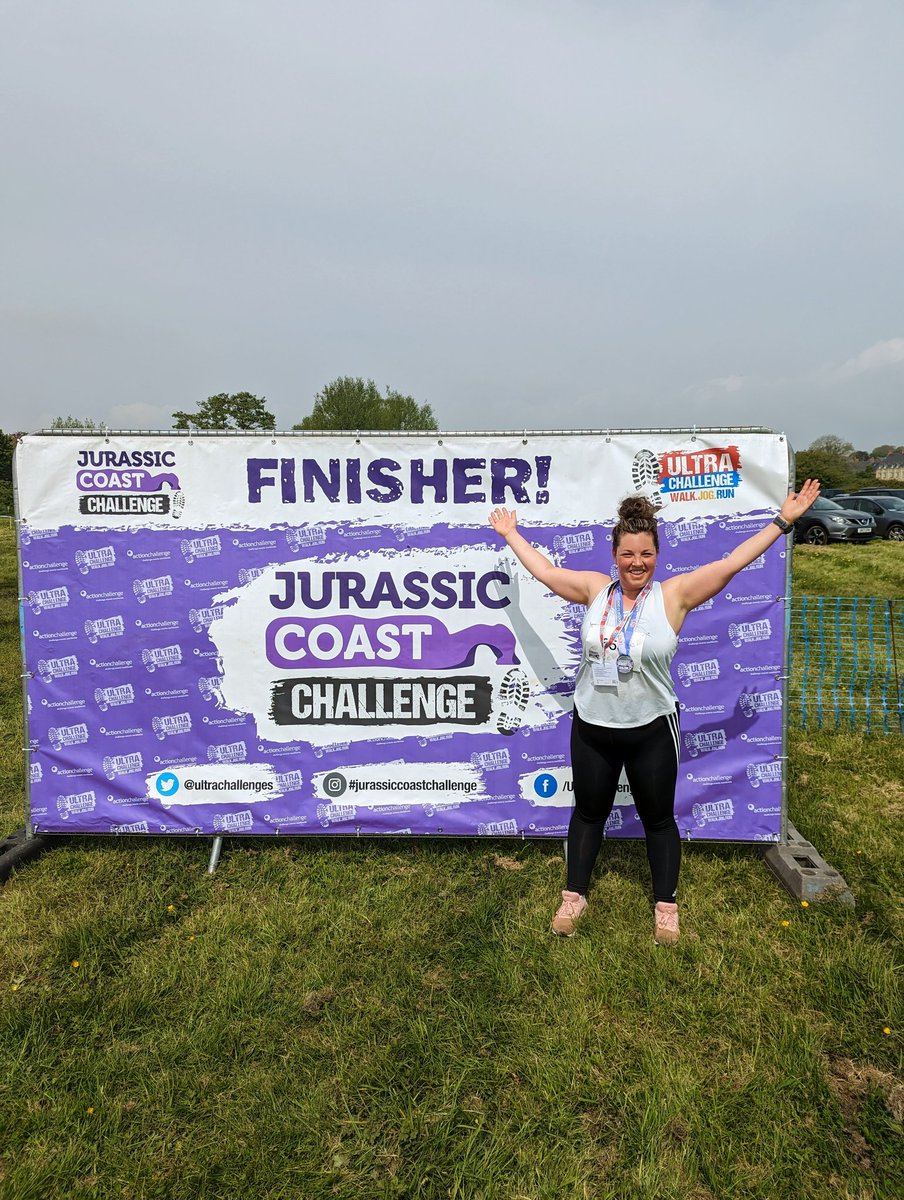 Completed the @UltraChallenges Jurassic Coast Bridport 10KM today✅ my first 10KM race and the first time I've had more than 60M of elevation in one run 🙈 can't be afraid of those hills now!🏅 @UKRunChat @runr_uk #ukrunchat #runr #running #jurassiccoastchallenge #sundayvibes