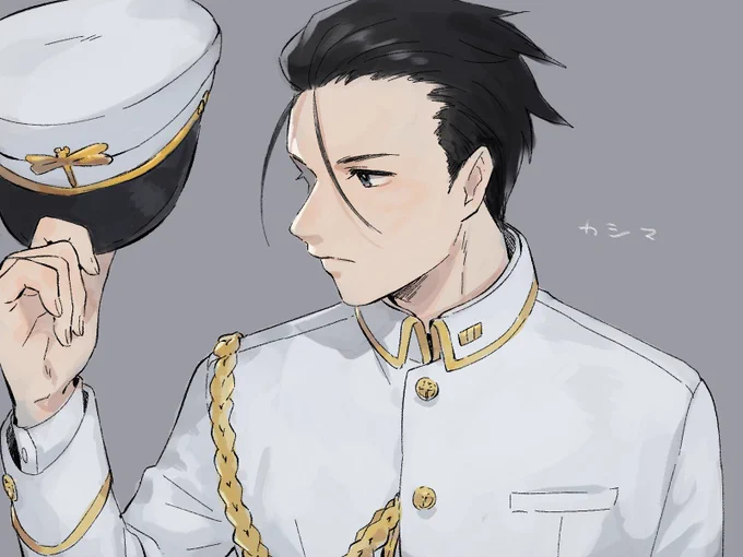 フォロワーによりだいぶ白軍服(というより学生服なのか?)の構造解像度上がった 襟まわりまだ若干あやしいけど肩章ないでよさそうだから結構……謎構造だな……