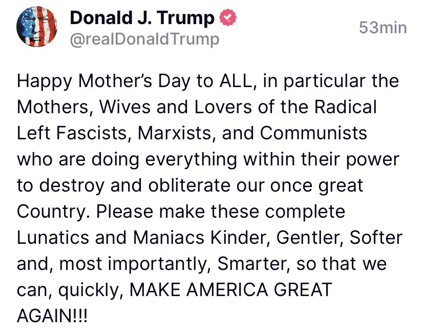 So wonderful and uplifting to see tRump’s softer, gentler side. He always has just the most perfect words on these very special occasions. This is truly a Hallmark moment
