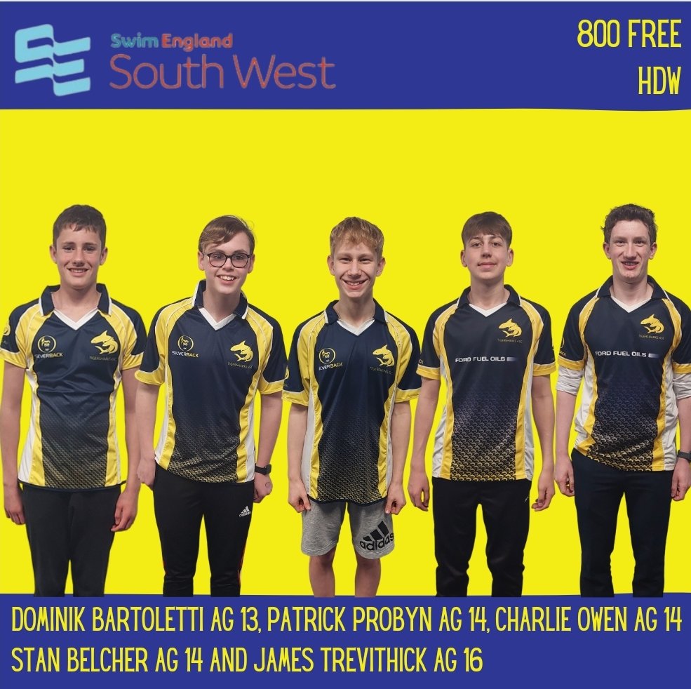 Tigersharks_ASC's tweet photo. 800 Free ⤵️

Dominik Bartoletti AG 13 2️⃣nd 
⏱️9.28.13

Stan Belcher AG 14 3️⃣rd
⏱️10.01.80

Charlie Owen AG 14 5️⃣th
⏱️10.11.26 

Patrick Probyn AG 14 6️⃣th 
⏱️10.16.82 

James Trevithick AG 16 3️⃣rd
⏱️9.09.21

Well done boys 🦈

#tigersharkssasc #800free #medalists https://t.co/szw2sl5plX