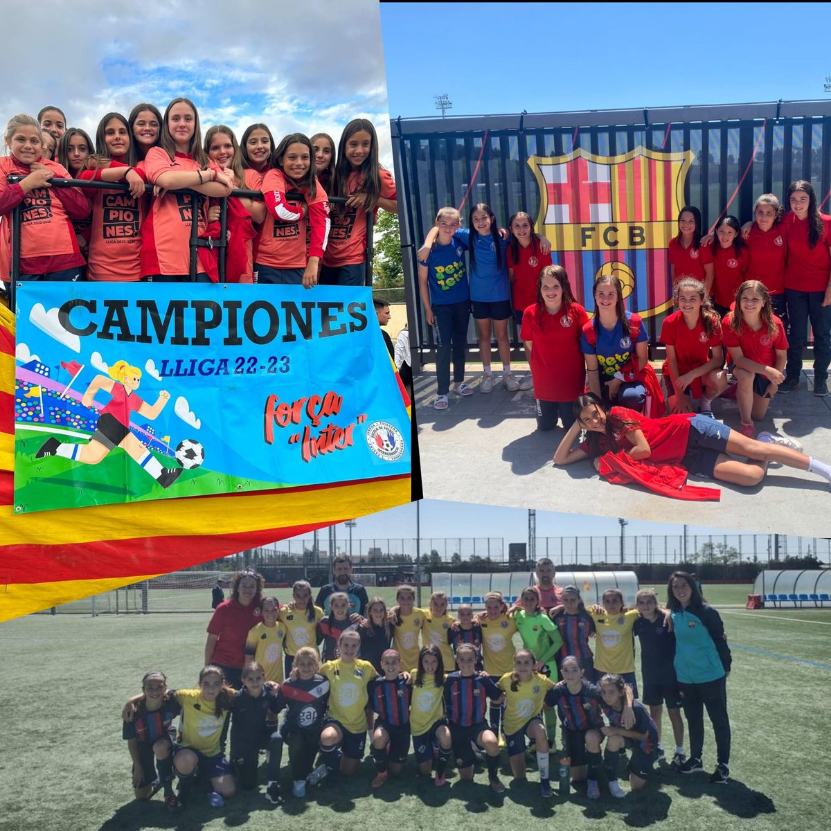 Des de l'Ajuntament de #Torregrossa, volem donar l'enhorabona a l'equip aleví femení de l'Intercomarcal pel partit d'avui! No tots els dies es juga a la ciutat esportiva del Barça! ⚽⚽⚽ #MagradaTorregrossa