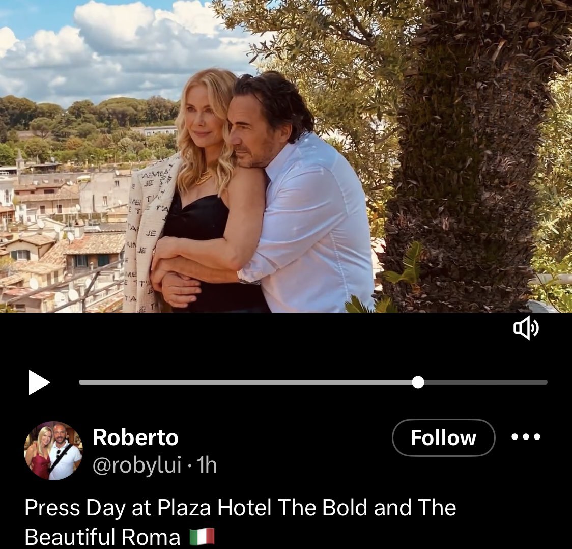 Gwendol36287174's tweet photo. Awww #BRIDGE in Italy #BoldandBeautiful https://t.co/DSPRxAizp8