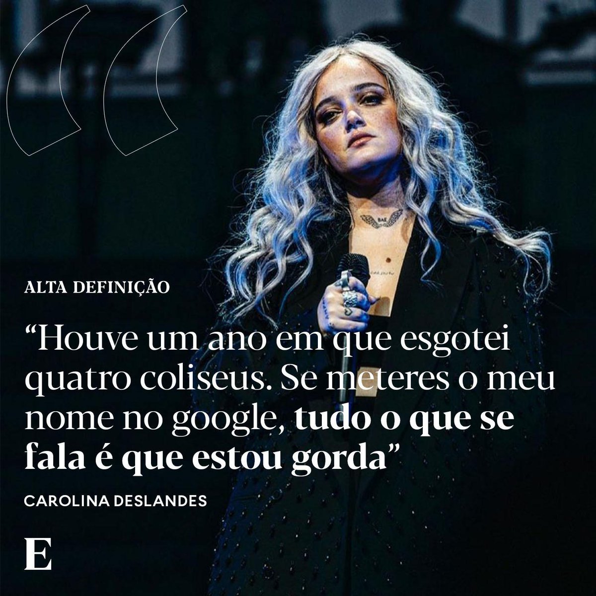 expresso's tweet image. No programa Alta Definição, Daniel Oliveira conversou com Carolina Deslandes sobre as palavras que disse nas suas letras, as que voltaria a dizer e aquelas de que se arrepende. 

Ouça o episódio em podcast em expresso.pt/podcasts/alta-…

📸 instagram Carolina Deslandes