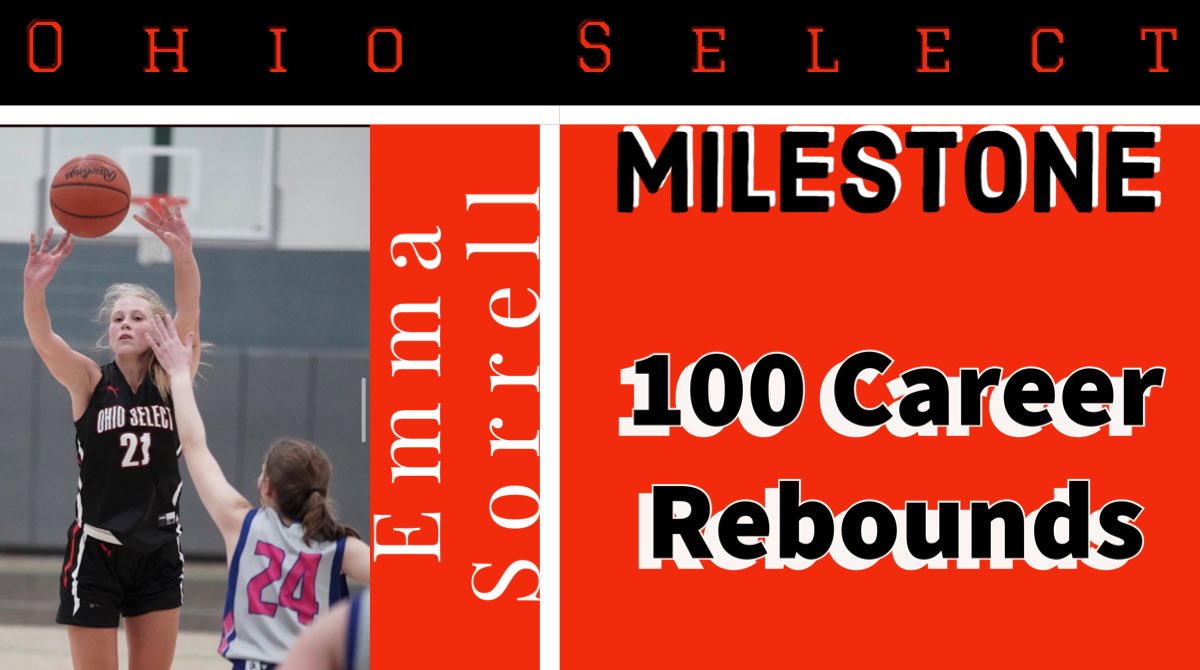 OSwbbGibbElliot's tweet photo. #21 Emma Sorrell with her first of many milestones with Ohio Select! Congrats Kid!
@EmmaSorrell21 @ohioselectwbb https://t.co/kBHPBojydE
