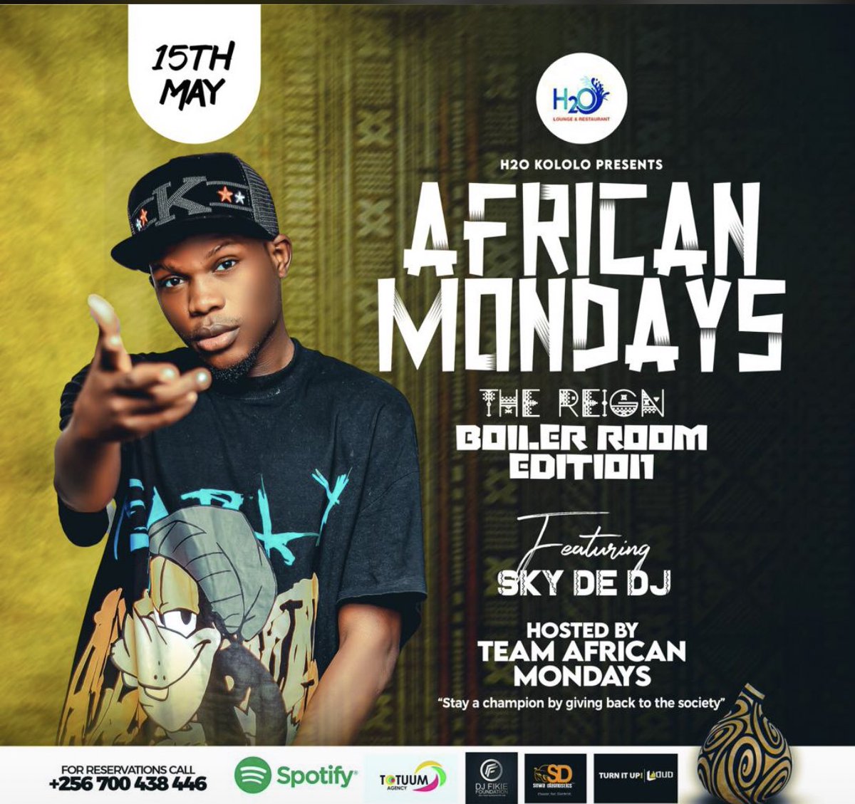SKYTHEDJ1's tweet photo. Its e #AfricanMonday
Come though for the best #vibe around the city @H2O_party https://t.co/XVs8ENXaaP