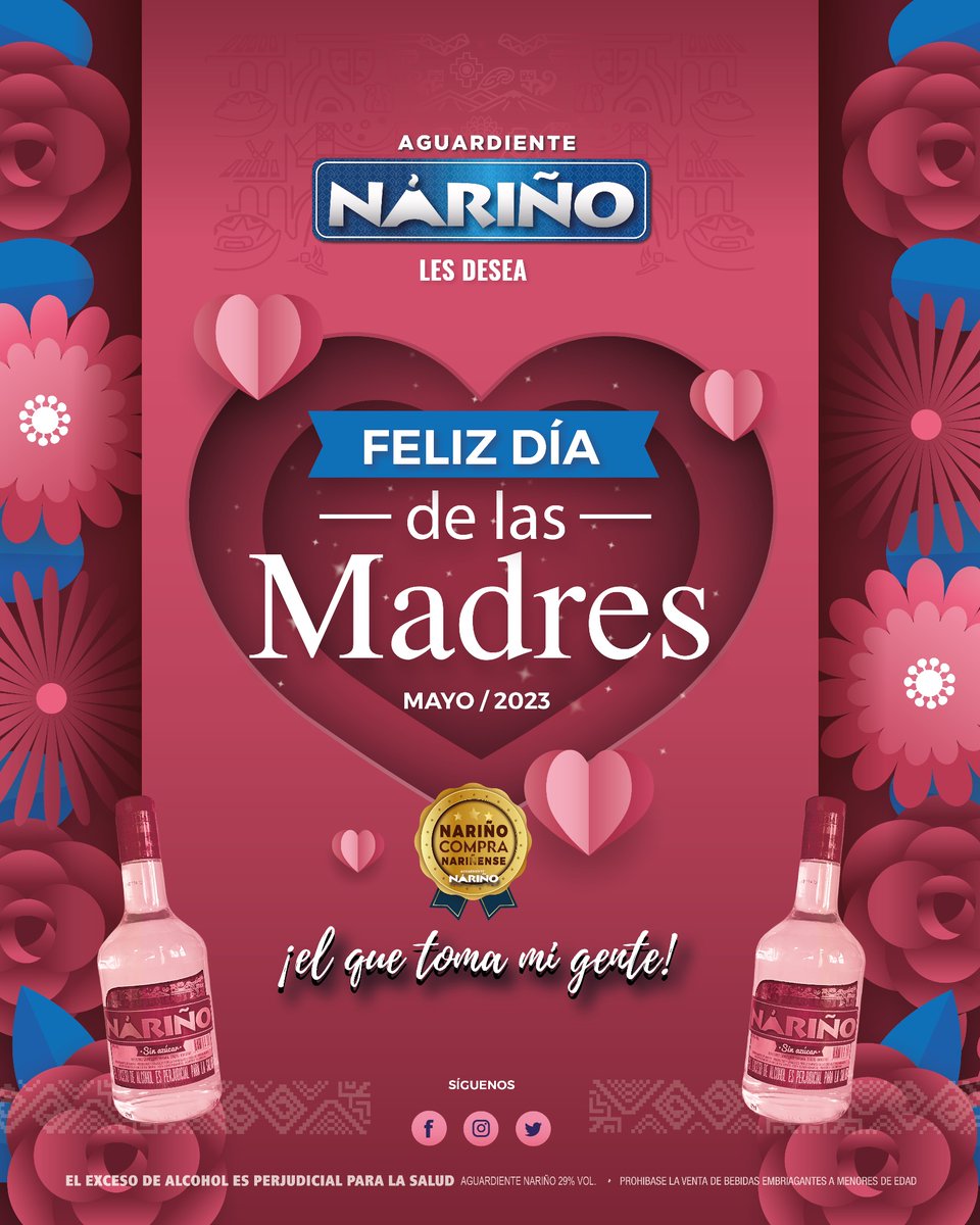 💙🌸No hay nada más poderoso que el amor de una madre.

💐Madres, su ejemplo nos ha inspirado a ser mejores personas.

🌺¡Tu amor y tu sabiduría han sido la luz de nuestras vidas!

🫶Aguardiente Nariño 
•𝓮𝓵 𝓺𝓾𝓮 𝓽𝓸𝓶𝓪 𝓶𝓲 𝓰𝓮𝓷𝓽𝓮•

#AguardienteNariño