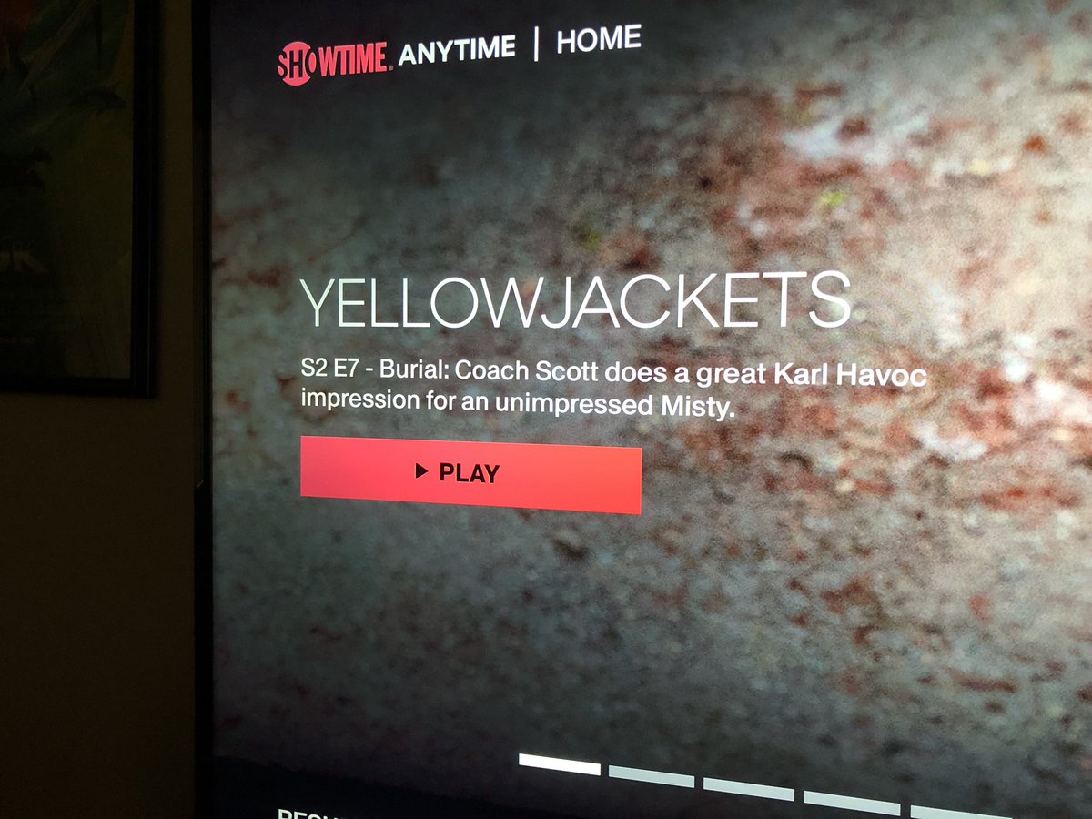 The latest episode description alone for #Yellowjackets absolutely made my week. #KarlHavoc #IThinkYouShouldLeave #TimRobinson