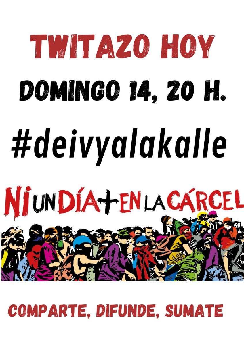14 mayo de 2021 Deivi Jara Olivares fue detenido en La Bonilla,  Antofagasta. Tenía 18 años.
Lo condenaron  a 12 años . Ensañamiento del aparataje estatal contra Deivi.
#libertadatodxslxspresxsporluchar 
#LibertadParaTodxsLxsPresxsPoliticxs 
#deivyalakalle 
#niundiamasenlacarcel
