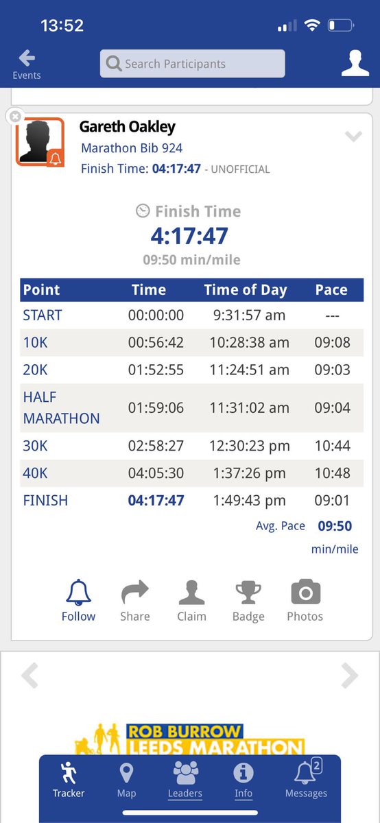 jazzhands09's tweet photo. So there we go. First and last marathon done. Lots of hills and 18 degree heat but it was emotional to run for such a great cause and a great bloke. Thanks to everyone who was kind enough to sponsor and to my family and friends for all the support over the last 4 mths. #Run4Rob https://t.co/OXDsxwByU1