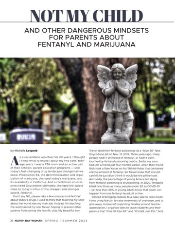 50RandomActs's tweet image. Grateful but heartbroken that this article #NotMyChild about parents' dangerous mindsets around fentanyl and today's high potency THC products, came out on Mother's Day. 💔❤️‍🩹

Thank you #NorthBayWomanMagazine for asking me to write this article,    🧵1/2