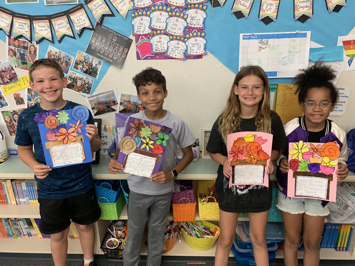 Happy Mother’s Day to the sweet mommas of all these dolls!  We did some crafting for you! 💝 🌺 <a href="/SmokyRow1/">Smoky Row Elementary</a> <a href="/myccs/">Carmel Clay Schools</a>