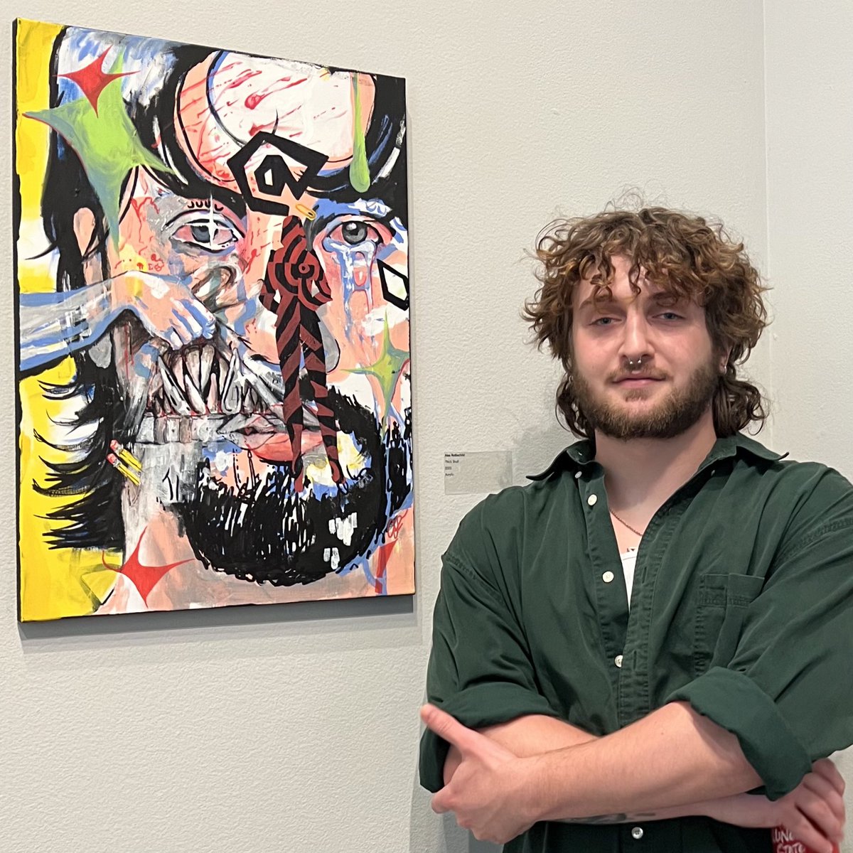me and my art from last month at the illinois state student galleries