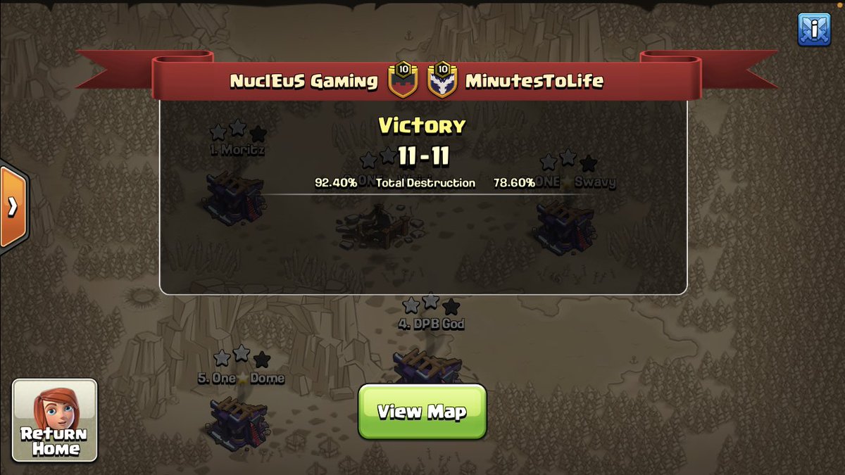Sadly lost Day 2 of <a href="/RUSHGGCoC/">RUSHGG Clash Of Clans</a> 
Thanks @NucleusGaming_ for letting me play the tournament with you. 
2/3 for me 
Still looking for a team for all sorts of tournaments! 
Dm me here or on dc:Terminator|Retired God#0233 
Retweets appreciated!