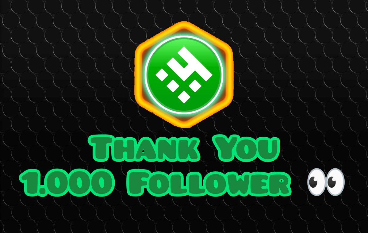 Thank You for 1.000 Follower. let's grow together with #H4TOKEN