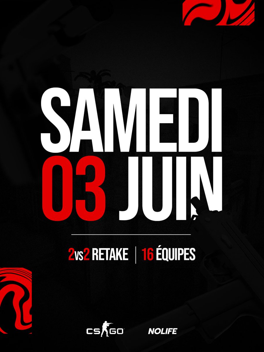 NolifeclothesTV's tweet image. Tout est sur l&apos;affiche ! Sauf le CP de 100€ 😏

🔗app.sked.gg/tournoi/csgo_c…