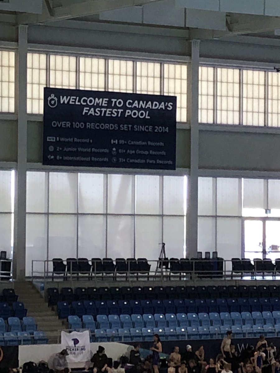 stantzogas's tweet photo. Just noticed this banner today, not surprising. The Toronto Pan Am pool is one of the main explanations behind the resurgence of Canadian Olympic and World swimming medals. Build it and they will come https://t.co/BlDxuq7Nlx