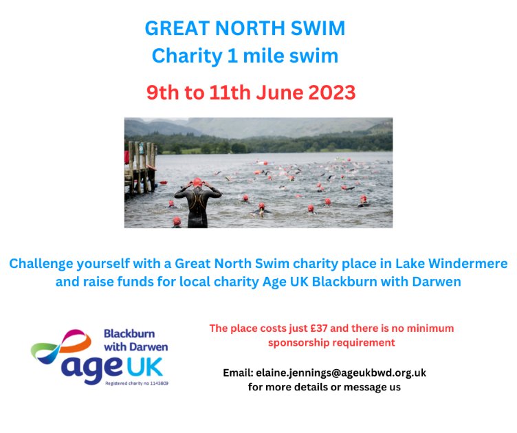 AgeUKBwD's tweet image. Calling all Wild Swimmers looking for a challenge . We have a few charity places available for this well organised event. Who wants one  @bbroadrunners #wildswimming #swimmingchallenge