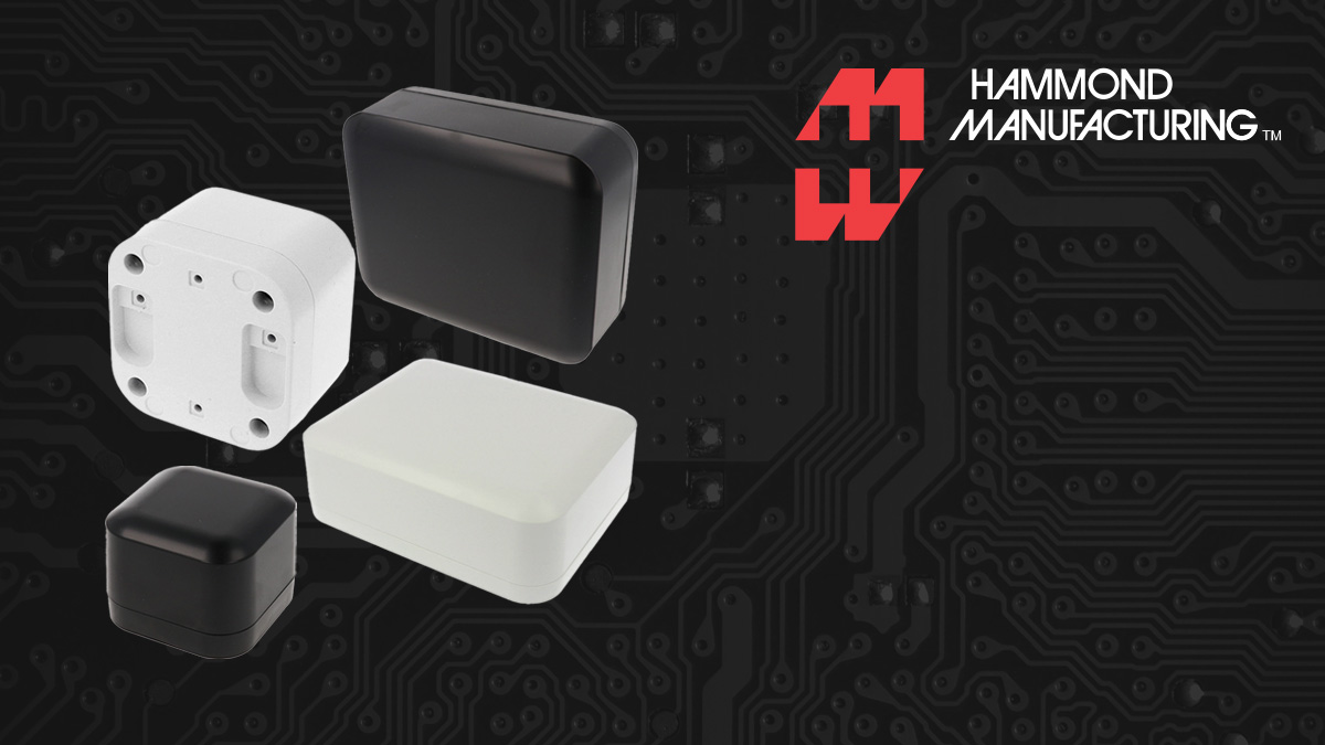 1556 Series enclosures from @hammondmfg are well suited for mounting printed circuit boards, #IoT equipment, and other small electronics. Flame retardant ABS plastic and an IP54 seal protect the electronics inside bit.ly/3HF6eRA