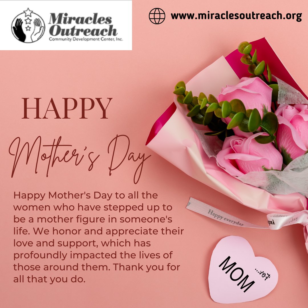 MiraclesOutreac's tweet photo. Motherhood is about love, sacrifice, and commitment, and is appreciated and loved by all those who have stepped up to be a mother figure in someone's life.❤️ 

#Miraclesoutreach #MothersDay #NonBiologicalMothers #Motherhood #FamilyLove #Grateful https://t.co/W4cWLPAXIu