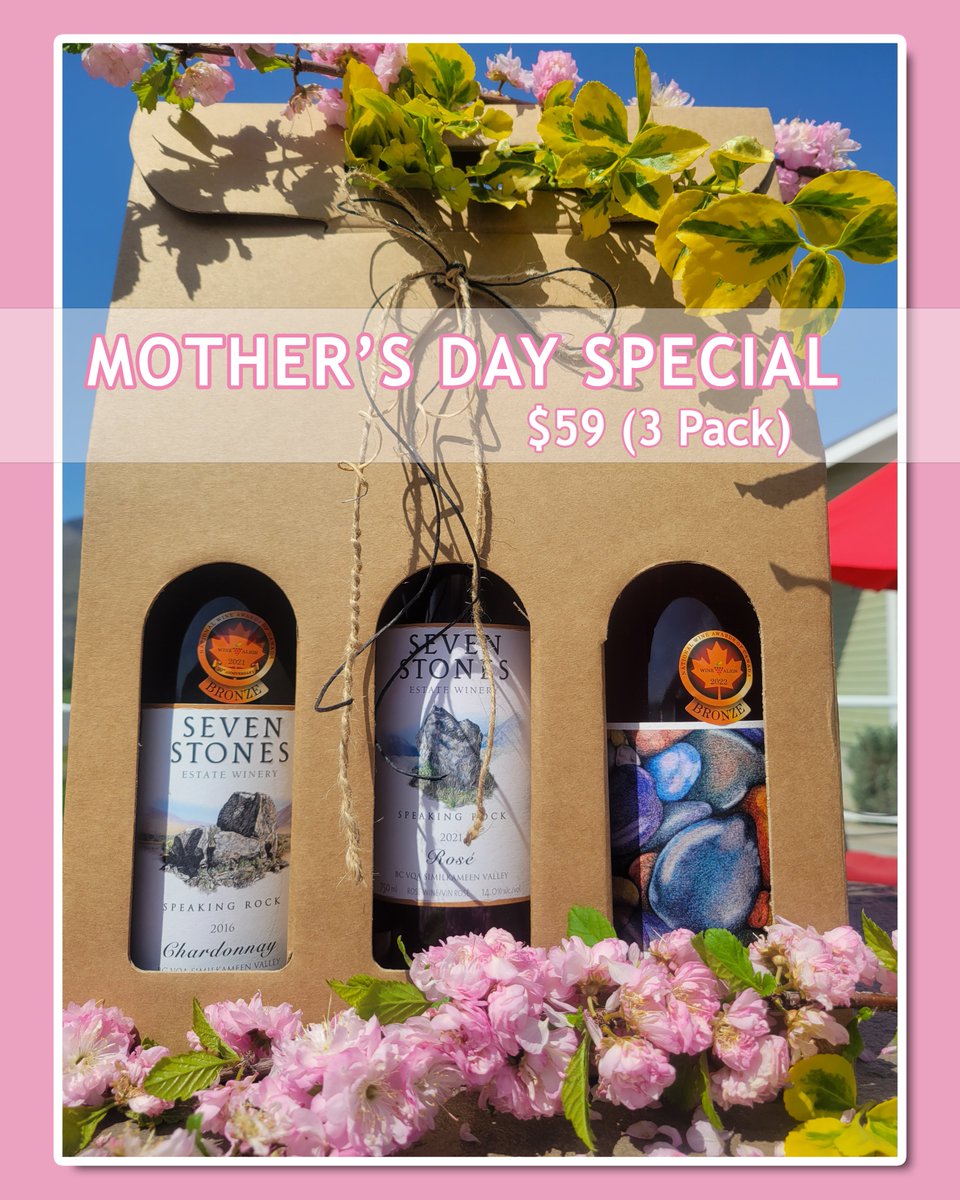 SevenStonesBC (@sevenstonesbc) on Twitter photo #HappyMothersDay! Bring Mom to our tasting room today and we'll treat her to a complimentary tasting. Make her day even more special with this three-pack of great patio sippers (available for purchase at our wine shop only). sevenstones.ca #rosè <a href="/similkameenwine/">similkameenwine</a> #HappyMothersDay! Bring Mom to our tasting room today and we'll treat her to a complimentary tasting. Make her day even more special with this three-pack of great patio sippers (available for purchase at our wine shop only). sevenstones.ca #rosè <a href="/similkameenwine/">similkameenwine</a>