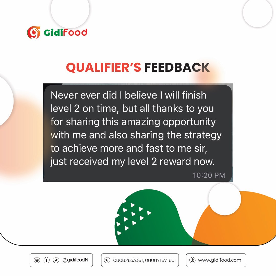 GidiFoodN's tweet photo. @Naija_PR It's feedback o'clock at https://t.co/HRfqpMkSoj 
 
We're delighted to receive feedbacks from our esteemed subscribers as we meet their expectations as a brand. We keep to our promise at Gidifood https://t.co/Irtt3I3XZK