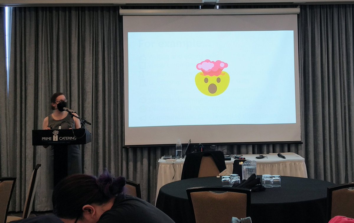 Envisioning my ideal career with <a href="/FromPhDtoLife/">Jennifer Polk, PhD (she, her)</a> in a workshop at the @TheGradCollege Leadership Spring Forum, Day 3. 🤯