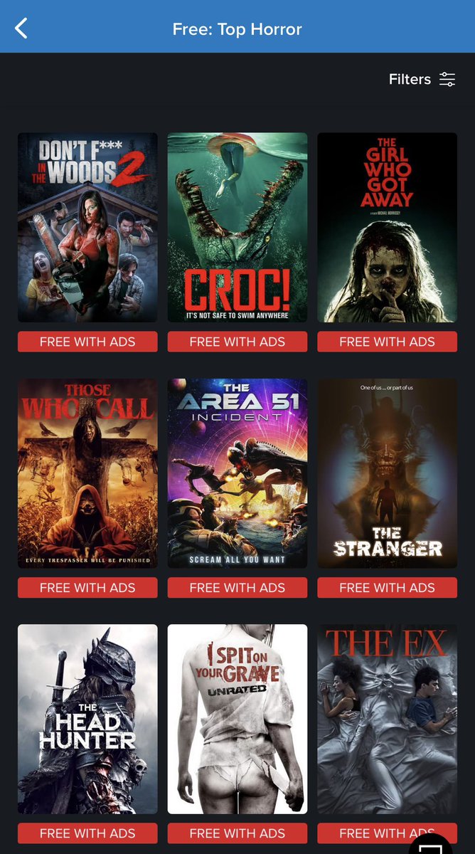 DFITWmovie's tweet photo. Don’t F**k in the Woods 2 is currently in the Top 5 of Most Watched Horror films on VUDU! And #1 in Most Watch FREE horror!!!! #watchforfree #vudu #mostwatched #trending #horror #dfitw2 #conceptmedia #risingfirefilms #taintbadproductions #wildeyereleasing @WildEyeMovies https://t.co/ugKuTEzo8k