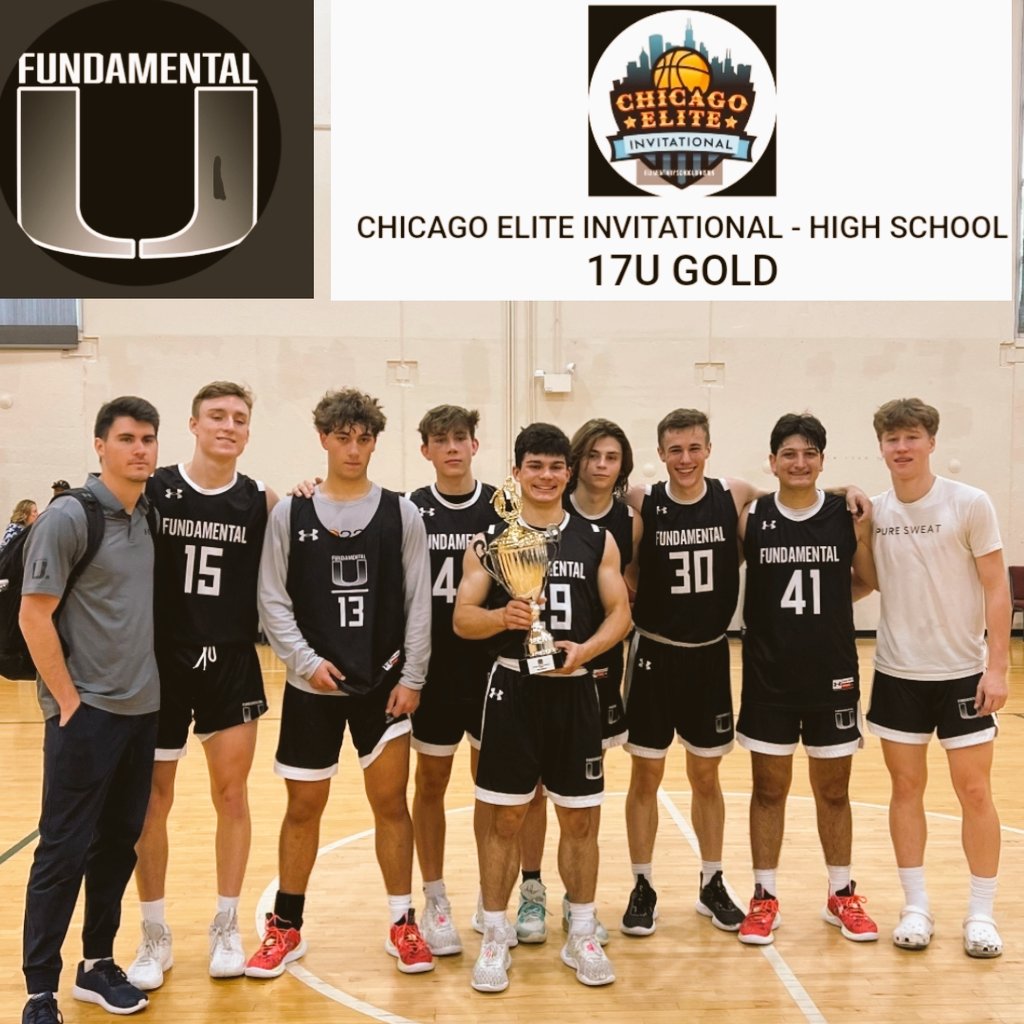 Congratulations to <a href="/FundamentalUA/">Fundamental U</a>-Gray on winning the 17U Gold Championship at this year's Chicago Elite Invitational. <a href="/ChicagoDemons/">Chicago Demons</a> <a href="/MHS_Boys_/">Midwest Hoops Spotlight</a> <a href="/mikeweinstein55/">Michael Weinstein</a> <a href="/hooptilithurts1/">Hoop 'Til It Hurts!</a> <a href="/ILHoopProspects/">Illinois Hoop Prospects</a> <a href="/jakubrudnik/">Jakub Rudnik</a> @