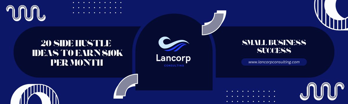 Top 20 Side Hustle Ideas That Can Make You Earn $10K Month  linkedin.com/pulse/top-20-s… #sidehustle #smallbusinesssuccess #businessintelligence #businessideas