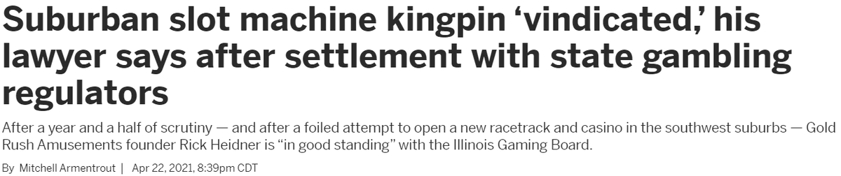 CitizenVMachine's tweet photo. #PACservations: Gambling kingpin Rick Heidner of Gold Rush Amusements contributes $25,000 to Brandon Johnson. #ChicagoForTheMany https://t.co/EeK1M89zJQ