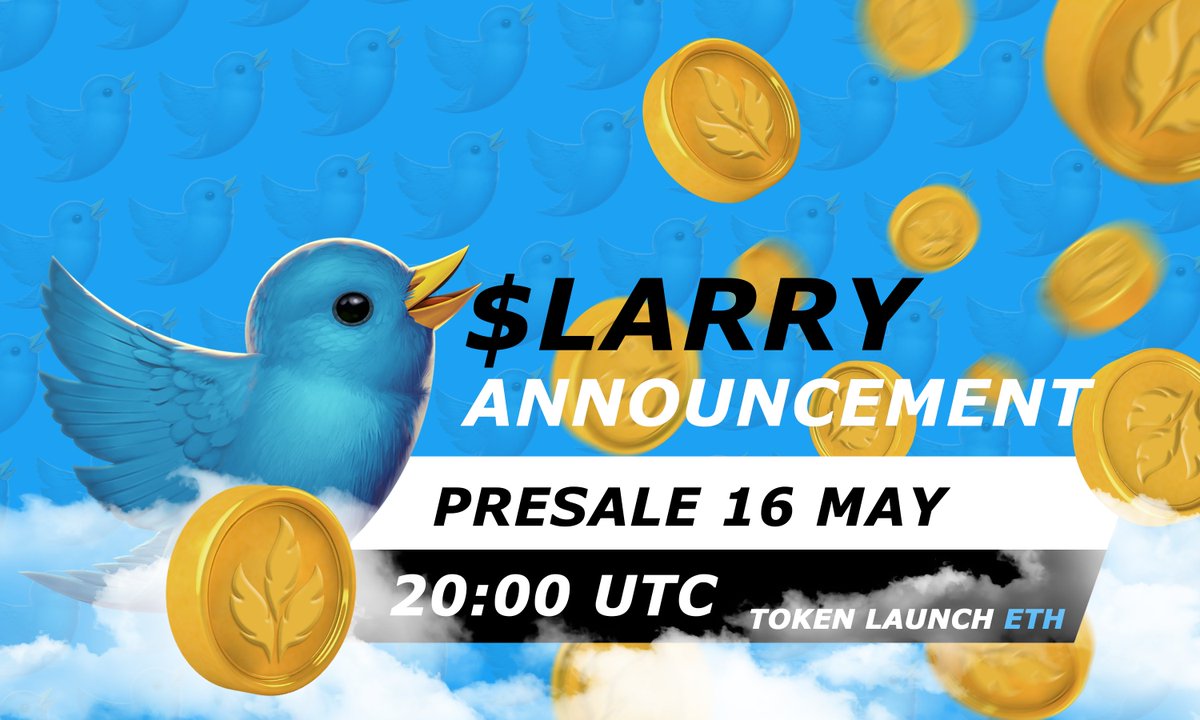 Larry_Ether's tweet photo. $LARRY is stronger then ever. With his constant growing and supportive flock, it is a certainty that $LARRY will be freed.

As $LARRY loves his beloved flock, he will give away 10 early bird tickets!

- Like &amp; RT
- Tag 3 friends
- Say something about $LARRY below

#memecoin #PEPE https://t.co/YWdg6gUSxT