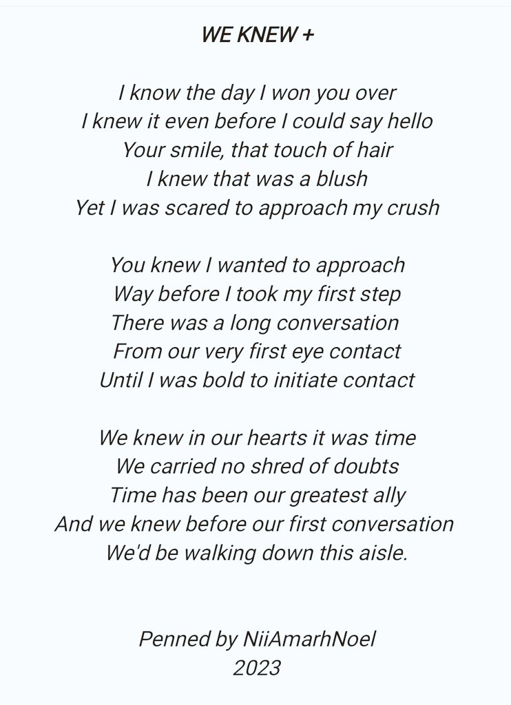 NiiAmarhNoel's tweet photo. A little twist with a bit of positivity. #WeKnew+ #WriteUp #WeekendWriteUp #Poetry #poem #poetrycommunity #writingcommunity #writerslife #writersoftwitter https://t.co/aO926Ft2hP