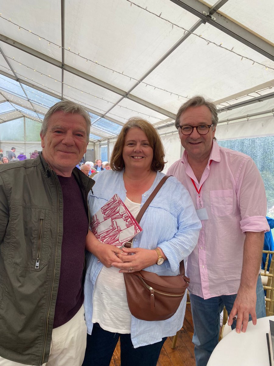 feerob's tweet photo. A wondrous afternoon @Dumfries_House for the @bozzyfest @RareNeilPearson and Alan Taylor sharing an hour talking about #TheAlanRickmanDiaries - so fascinating! And a treat to get an autograph and a photo too! https://t.co/H8k4zGIhLB