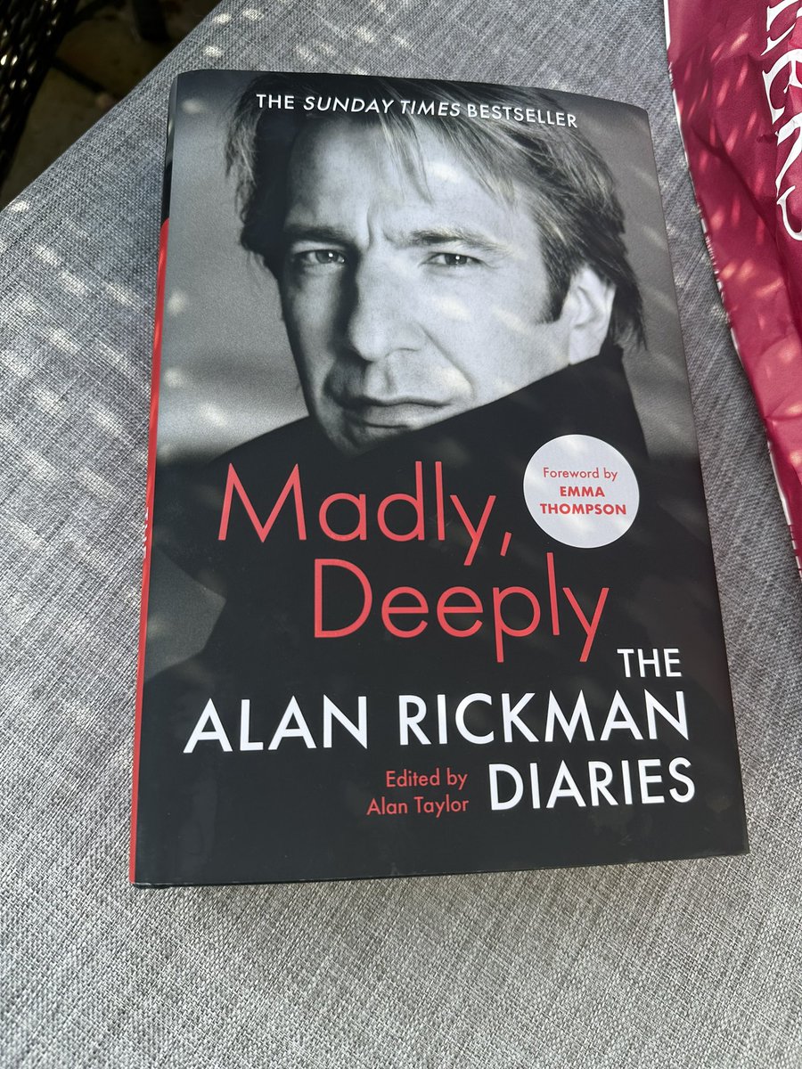 feerob's tweet photo. A wondrous afternoon @Dumfries_House for the @bozzyfest @RareNeilPearson and Alan Taylor sharing an hour talking about #TheAlanRickmanDiaries - so fascinating! And a treat to get an autograph and a photo too! https://t.co/H8k4zGIhLB
