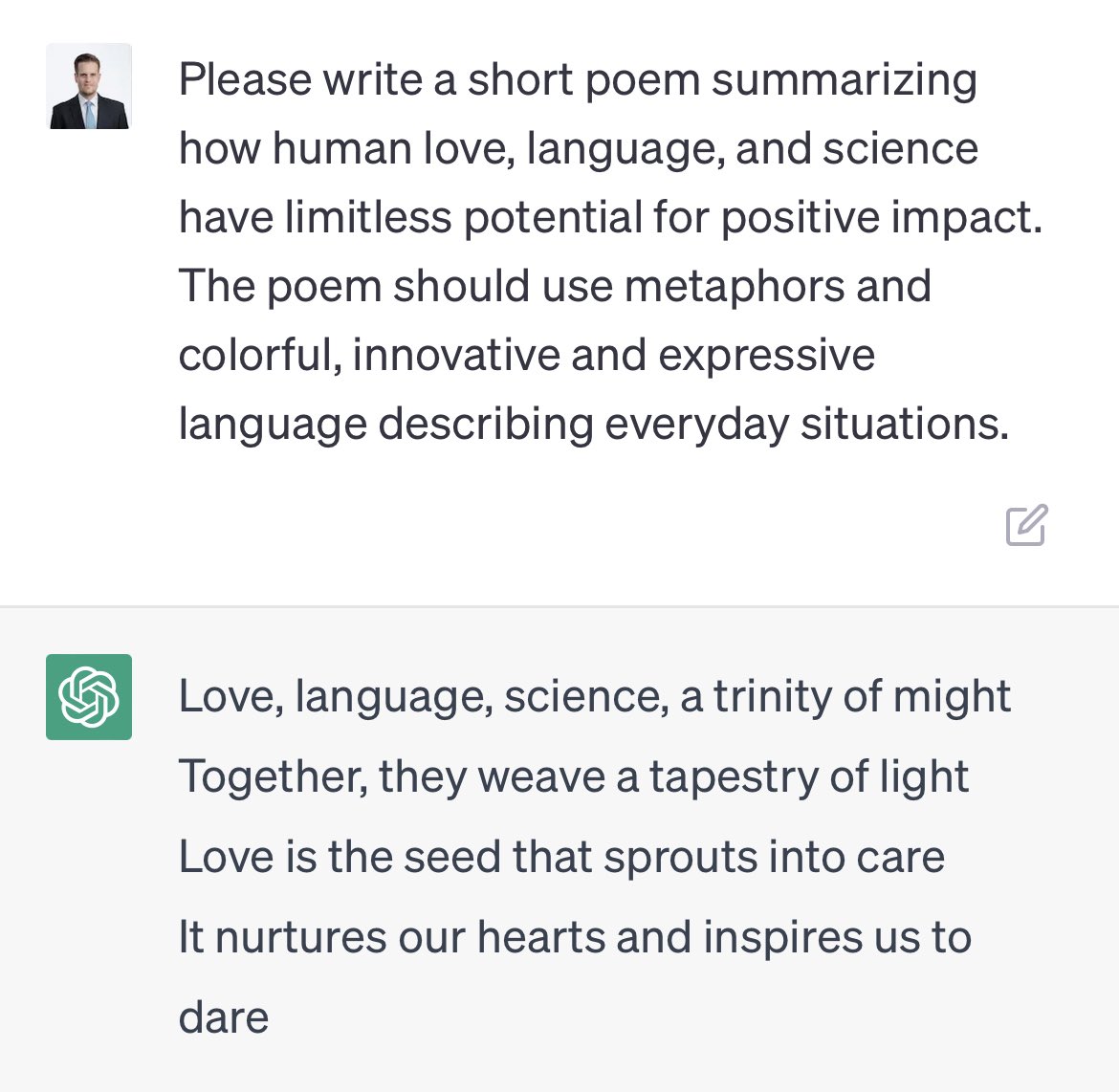 JacquesKara's tweet photo. #ChatGPT unexpected perfection in this poem: https://t.co/EbfgPZPb8X