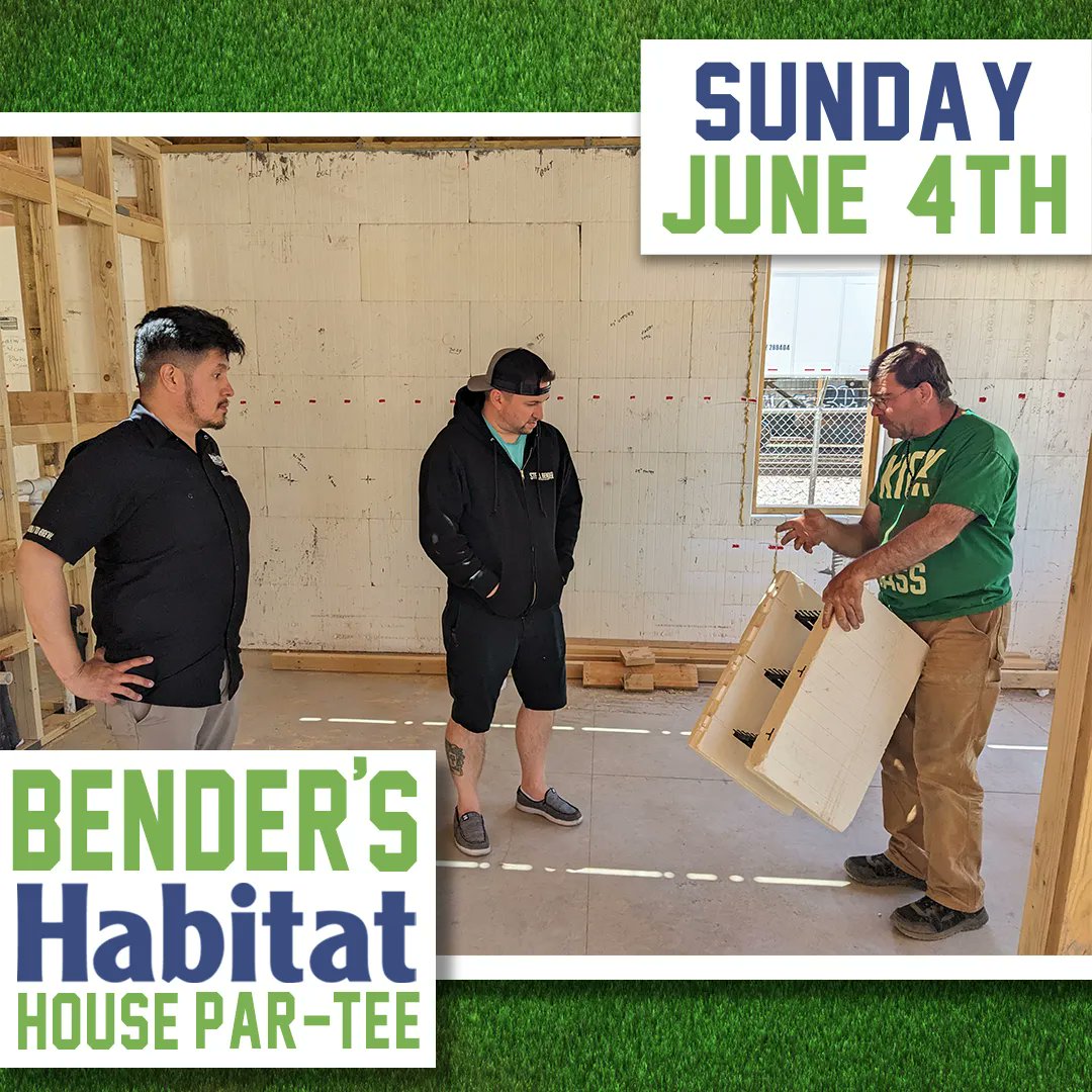 ABQHabitat's tweet photo. A few employees from @SBBrewyard came down to the San Jose neighborhood Bender's Habitat House Par-Tee is Sunday June 4th
Purchase your golf bay here: https://t.co/4o28vwTwUT 
#steelbenderbrewyard #topgolf #fundraiser #beerweek #donate #habitatabq #habitatforhumanity https://t.co/ygWB2Xi1wk