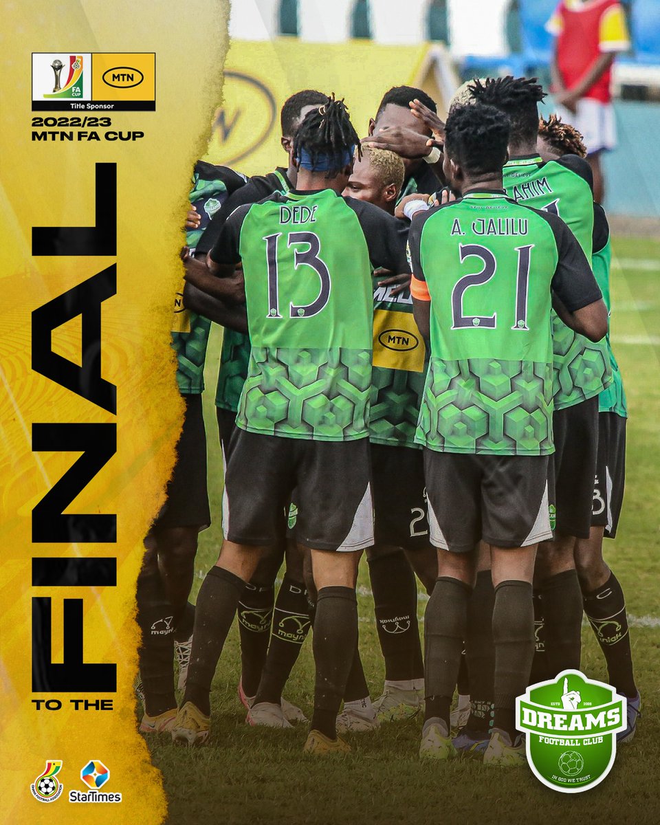 ⚽ MtnFaCup Finals
👇
King Faisal vs DreamsFc