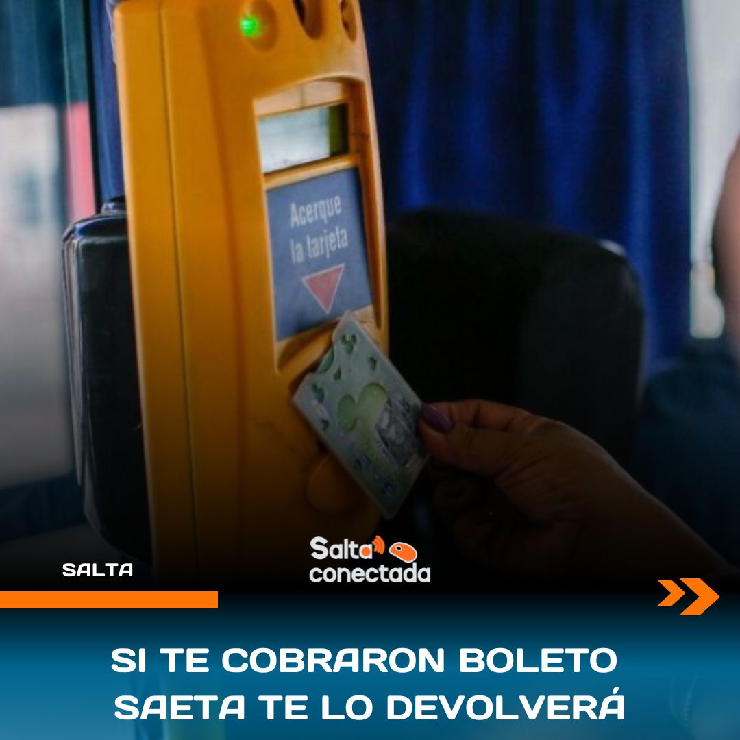 saltaconectada's tweet photo. #EleccionesSalta 📰 | SAETA DEVOLVERÁ EL BOLETO SI TE LO COBRARON

La empresa reintegrará el dinero a todos los pasajeros que hayan pagado el boleto este domingo.

Más info 👇🏼
https://t.co/8jSFy6sTeT https://t.co/Z2mgU44BKP
