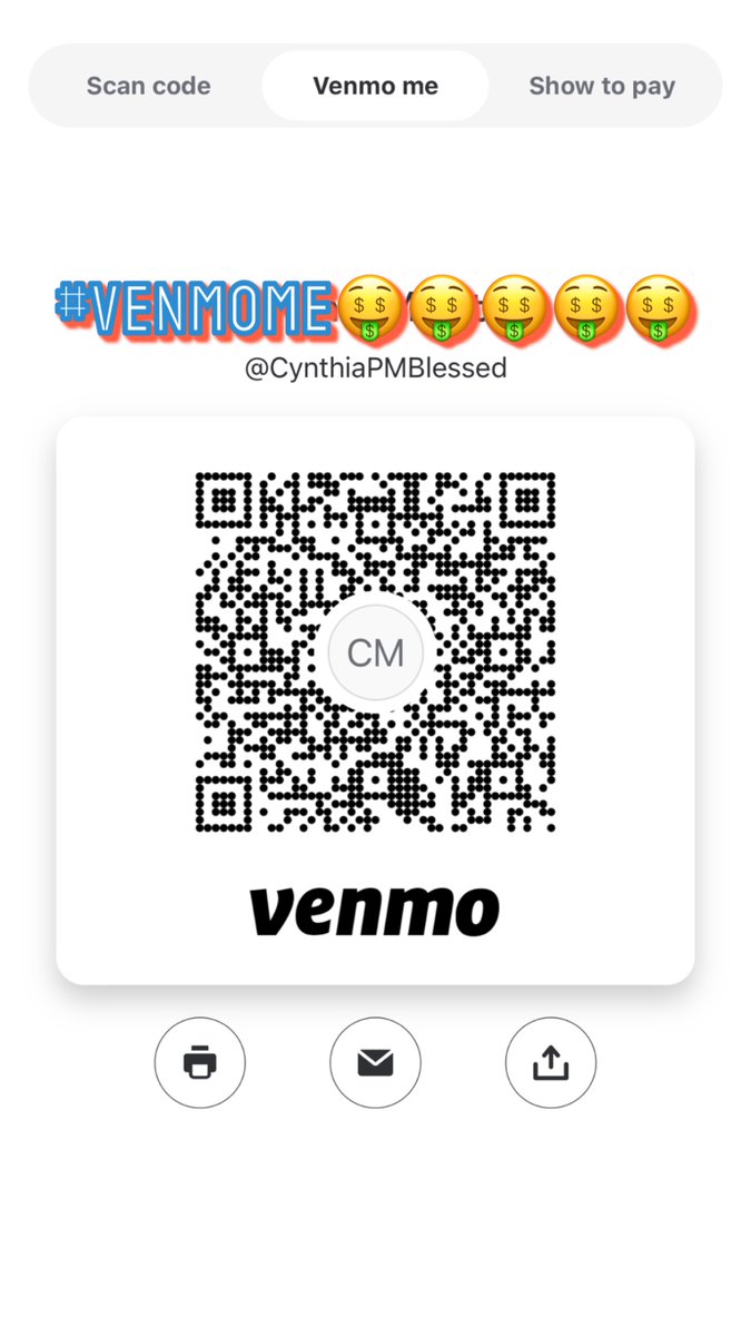 CindyBlessedNow's tweet photo. @Venmo $CynthiaPMBlessed #VenmoMe https://t.co/qOa6UaK9dJ