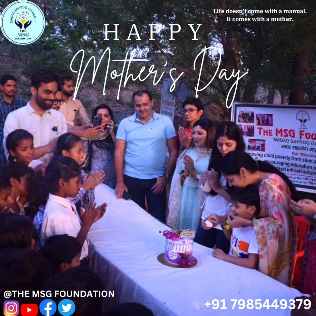 MsGfoundation's tweet photo. It was indeed a very happening celebration with the beautiful moms and their children.
 @adyasrivastava001 joining us as the chief guest was the surprise element of the day. Also many were present as special guests . 
#themsgfoundation https://t.co/owgMwD0Kfr