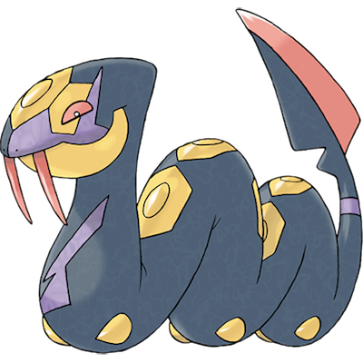 truepokemonfact's tweet photo. Seviper (Poison Type) has a base Sp. Attack stat of 100 and is only gone for a little while. #pokemon https://t.co/LJizQ9v1HX
