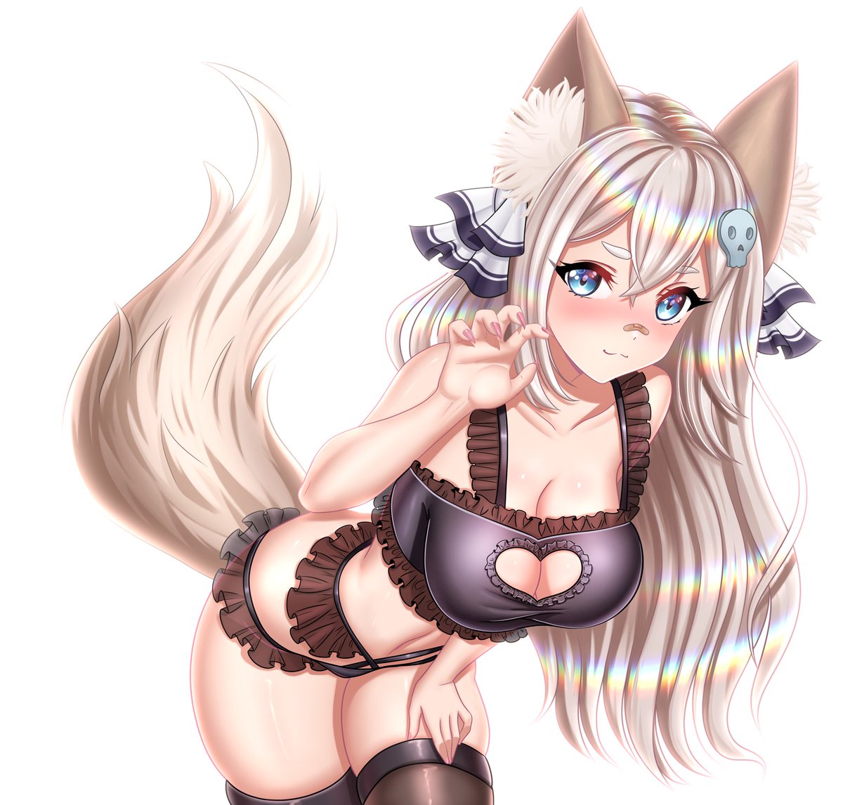 Rawr! Do you like my outfit!? 

#VtuberSupport #vtuber #art #cute #VtubersUprising