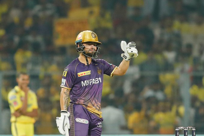 Brilliant half century from Rinku Singh 🔥

#KKRvCSK