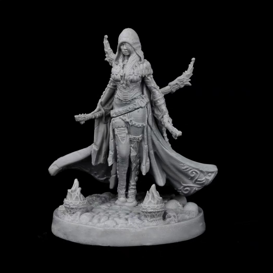 CreatureCaster's tweet photo. From concept art to miniature ➡️

Red Riding Hood, leader of the Red Hood Coven. As dangerous as she is clever, she cuts down her enemies with the ferocity of a vengeful spirit.
https://t.co/YBlZTopGub
@NovacDawn
#redridinghood #untamedfairytales #novacdawnstudio 
#miniature https://t.co/hbA5LJGFMe