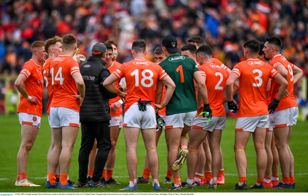 Armagh_GAA's tweet photo. Disappointing defeat in Clones. 

These lads gave us everything today. Congratulations to the Derry lads. 

We now face the All Ireland series in two weeks time.

#ArdMhachaAbú https://t.co/sjSXrG63oG