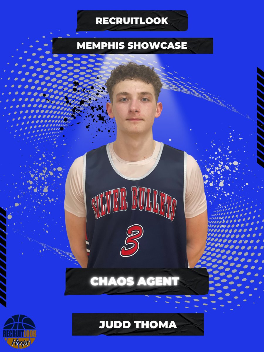 💥Chaos💥

3 Judd Thoma 6’5 G Silver Bullets 17U, is the consummate hustle player. He uses his physicality to affect the game on both ends of the court. Thoma defends all positions, plays the passing lanes at a high level and mixes it up on the board with double digit rebounds.