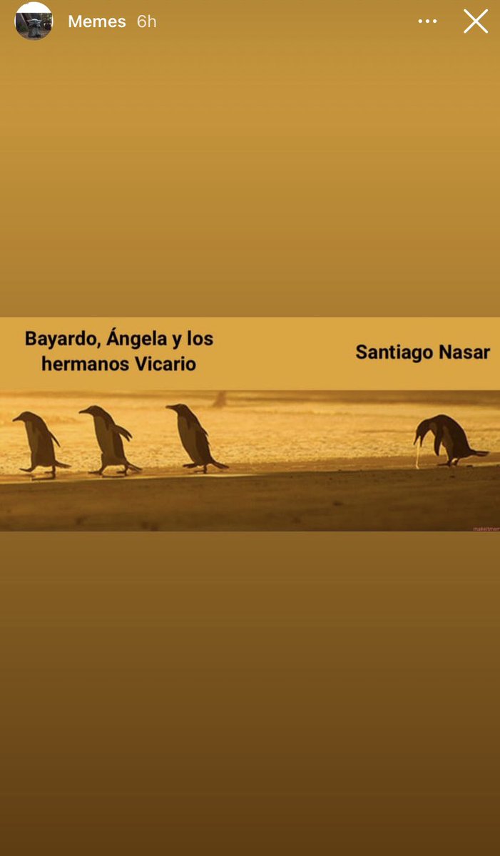 Punsetica's tweet photo. En 4º ESO ya van haciendo sus destacados de «Crónica de una muerte anunciada». Los memes son, por lo que veo, todo un género muy del gusto del alumnado 😂😂 https://t.co/fusKnVH7KW